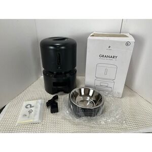 Petlibro Granary Automatic Pet Feeder 3L Black Programmable Port -NEW-open box